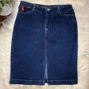 Guess dark denim pencil skirt sz 26